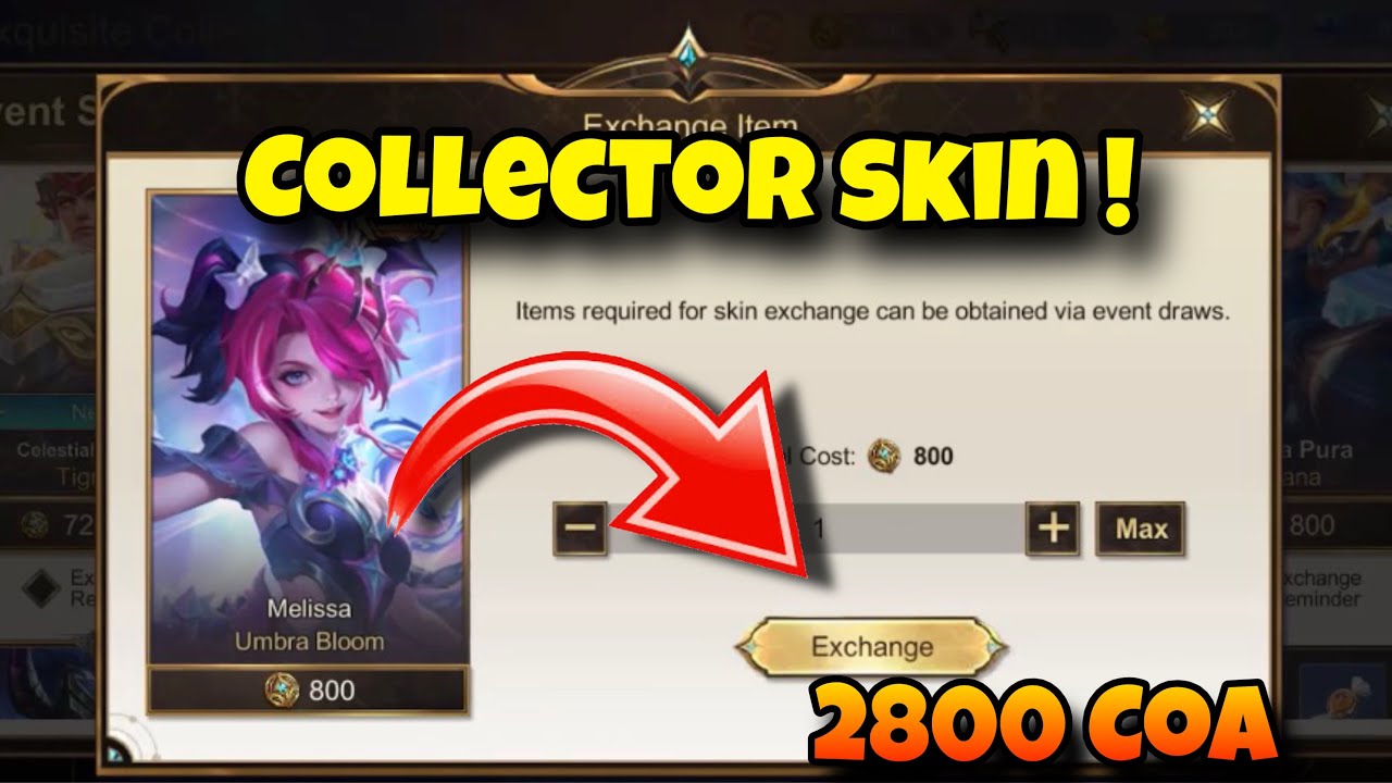 HOW MUCH DIAMONDS FOR Melissa COLLECTOR SKIN IN NEW EXQUISTIVECOLLECTION EVENT | Mlbb
