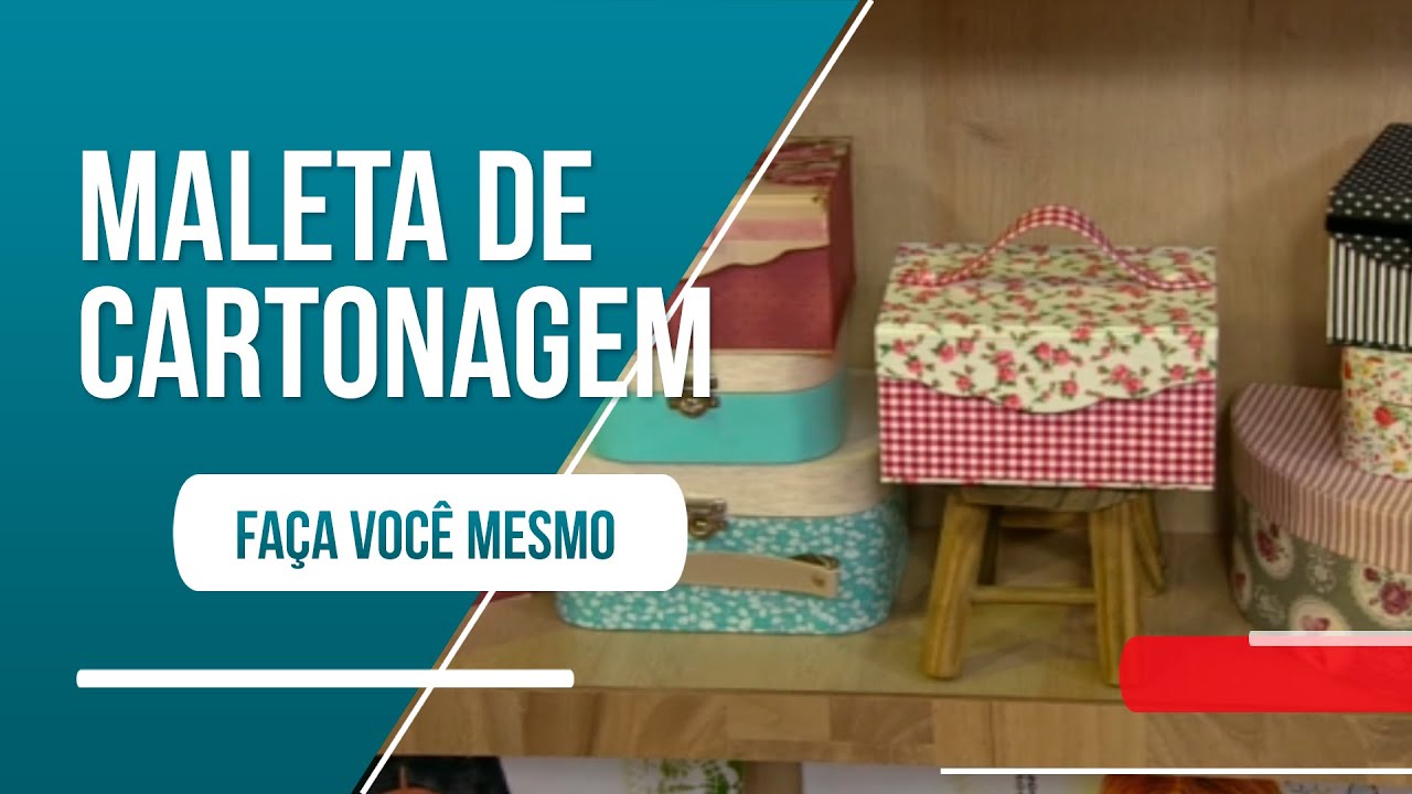 Aprenda a fazer uma linda maleta de cartonagem