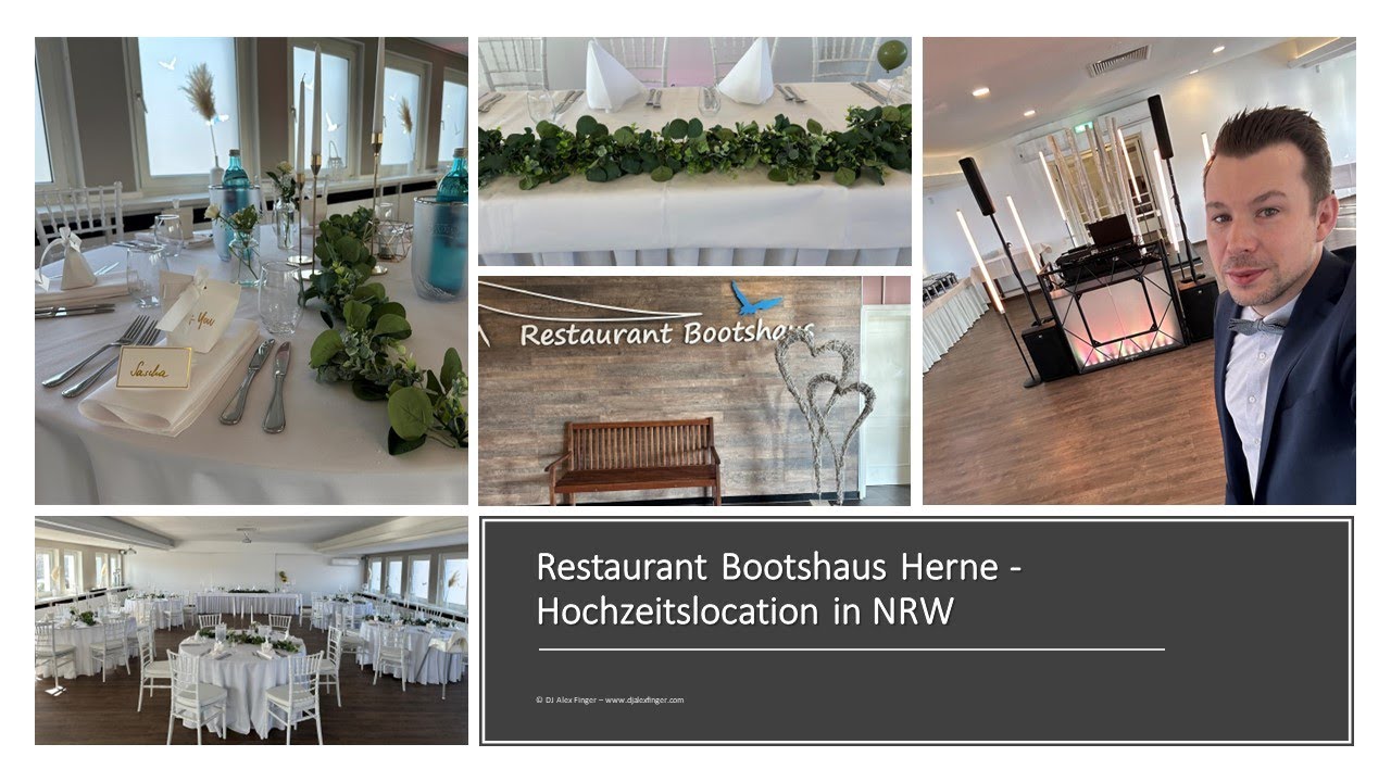 Rundgang Hochzeit Bootshaus Herne 👰 ♥️🤵 Hochzeitslocation Restaurant Bootshaus Herne in NRW