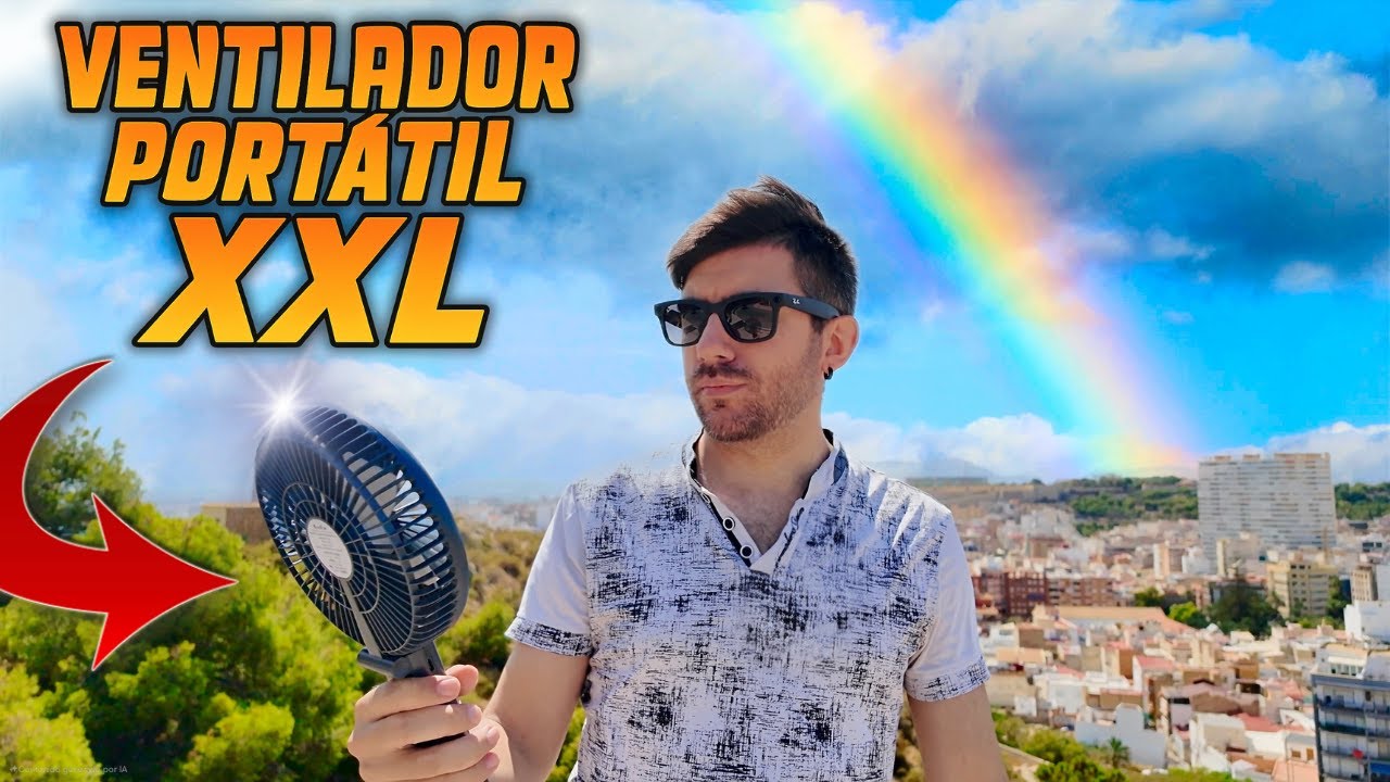 El MEJOR VENTILADOR PORTÁTIL de mano XXL – Análisis | ¡Adiós al calor del verano!