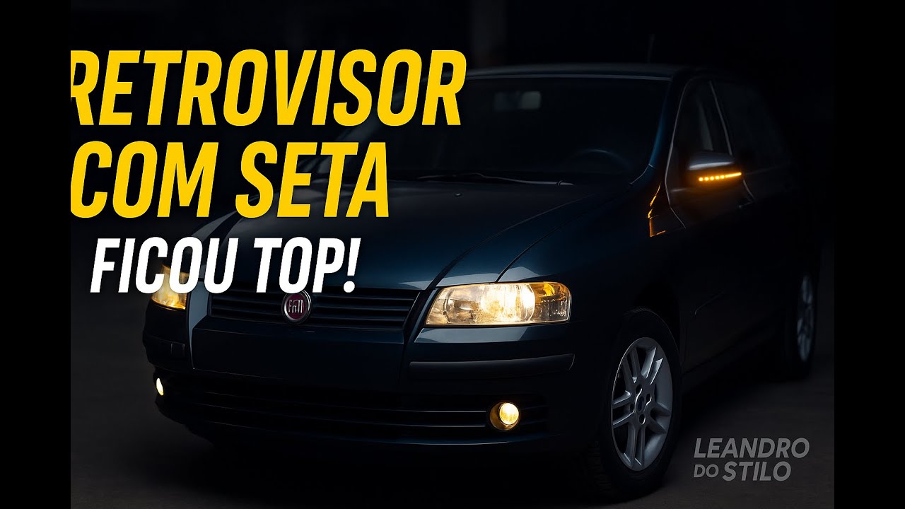 Como instalar retrovisor com seta no Fiat Stilo