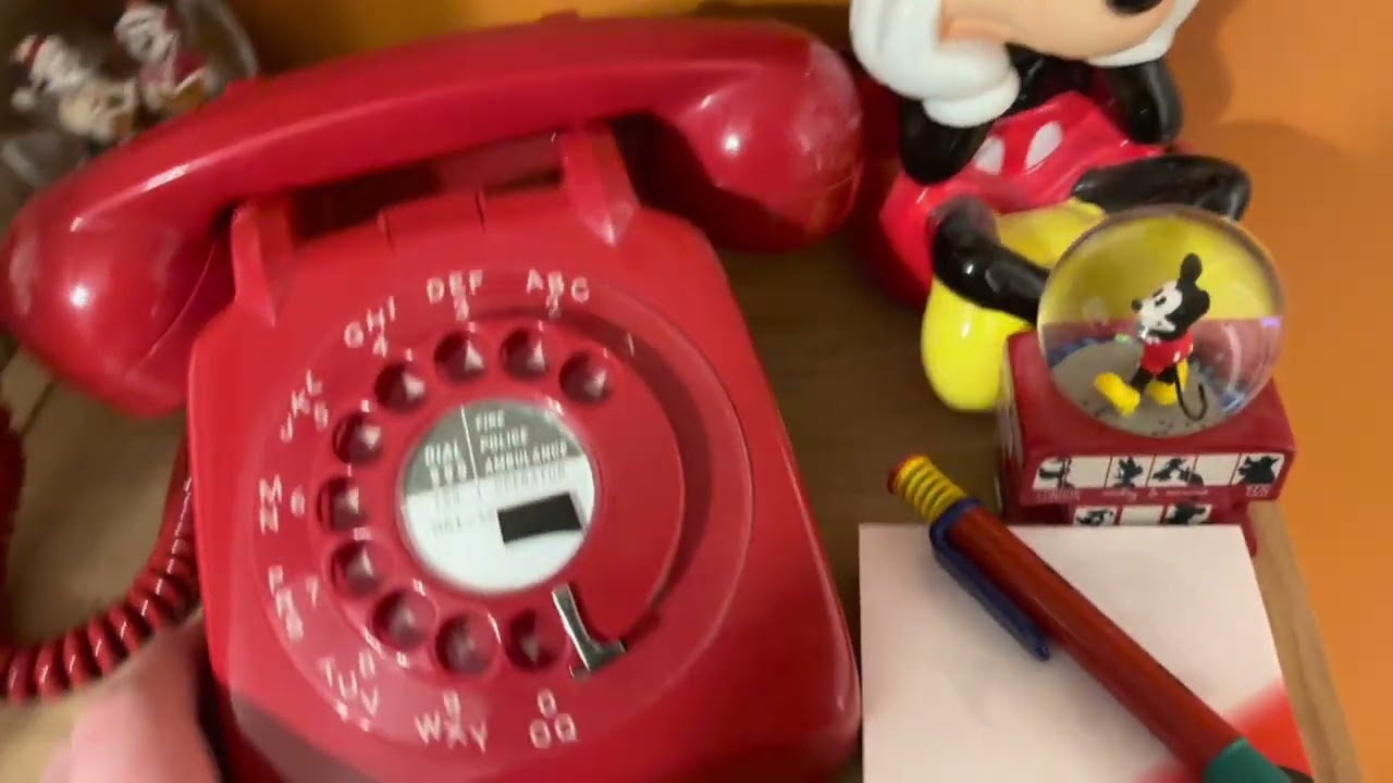 1965 Red GPO 706 Rotary Dial Telephone - Overview/Demo