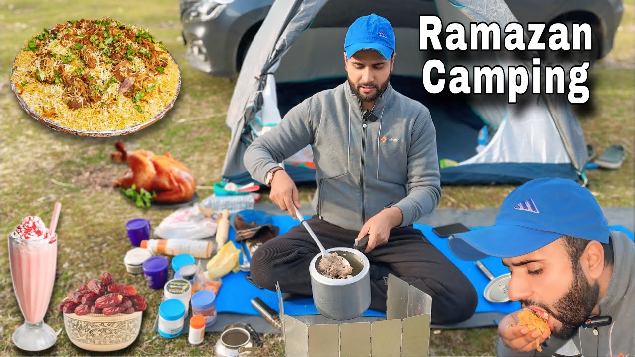 Camping In Ramazan ⛺️ Cooking Mutton Biryani For Iftari