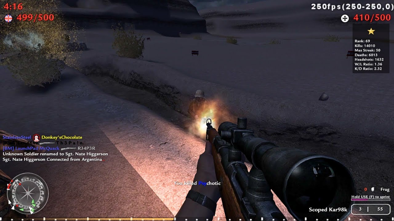 Call of Duty 2 (2005) - PC Gameplay (Bots Server)