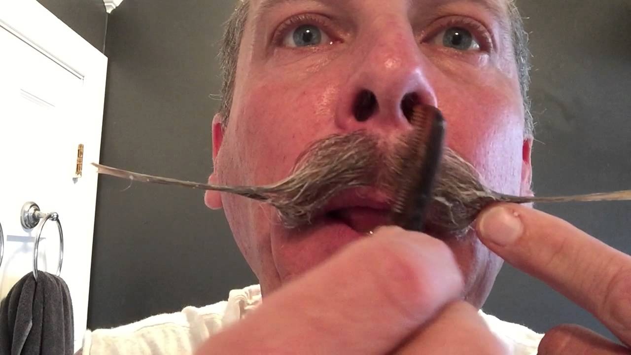 Styling my Handlebar Moustache