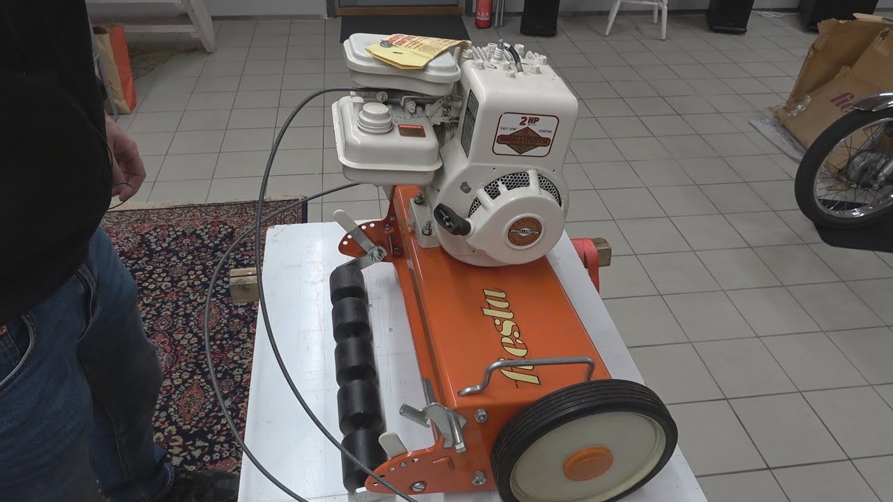 Cylinderklippare Fiesta med Briggs&Stratton 2 hk - Del 1. Kontroll av gnista och provstart