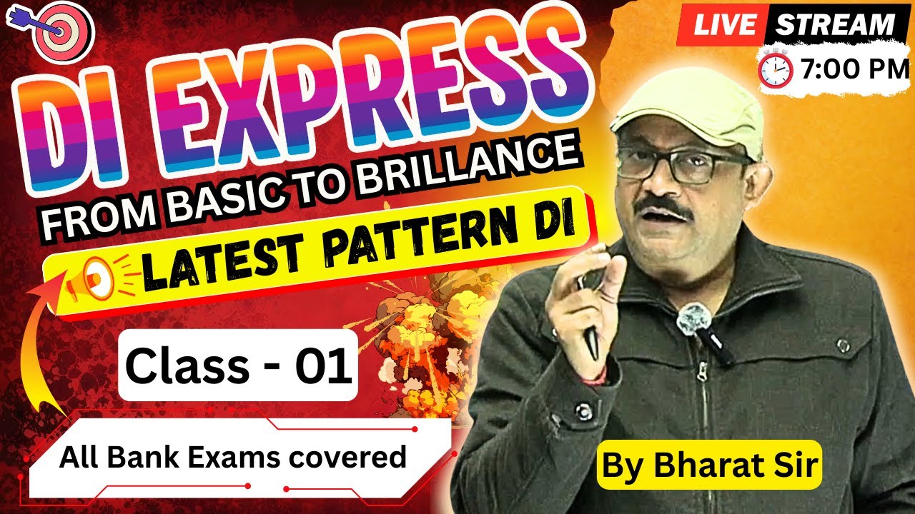 DI Expree Class - 01(Basic part - 01)|#datainterpretation #maths #bankingexams #IBPSPO #IBPS #SBIPO
