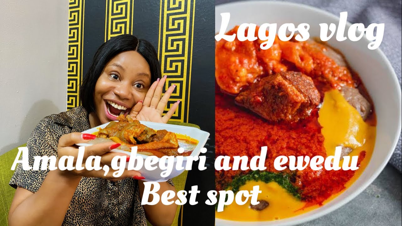 THE FAMOUS TRADITIONAL NIGERIAN FOOD|BEST AMALA AND GBEGIRI #vlog #streetfood  #nigeria