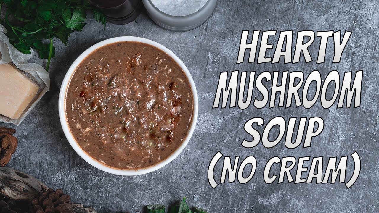 How To Make Homemade Mushroom Soup Without Cream l Best Mushroom Soup For Weight Loss At Home