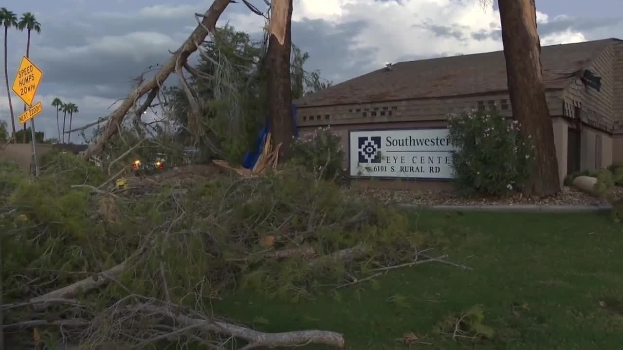Microburst does serious damage in parts of the Valley Monday