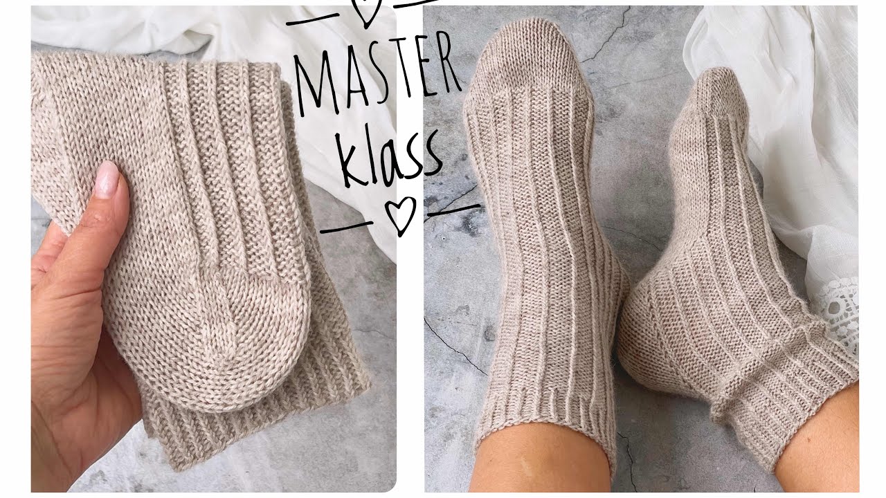 🔥САМЫЕ УДОБНЫЕ НОСКИ🔥Носки с популярной пяткой. подробный мастер класс. Knitting socks