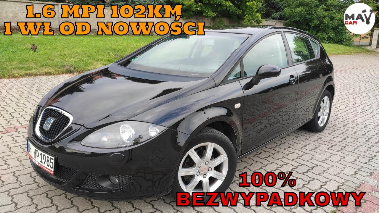 Seat Leon 1.6 MPI 102KM Bez wypadek 1 wł
