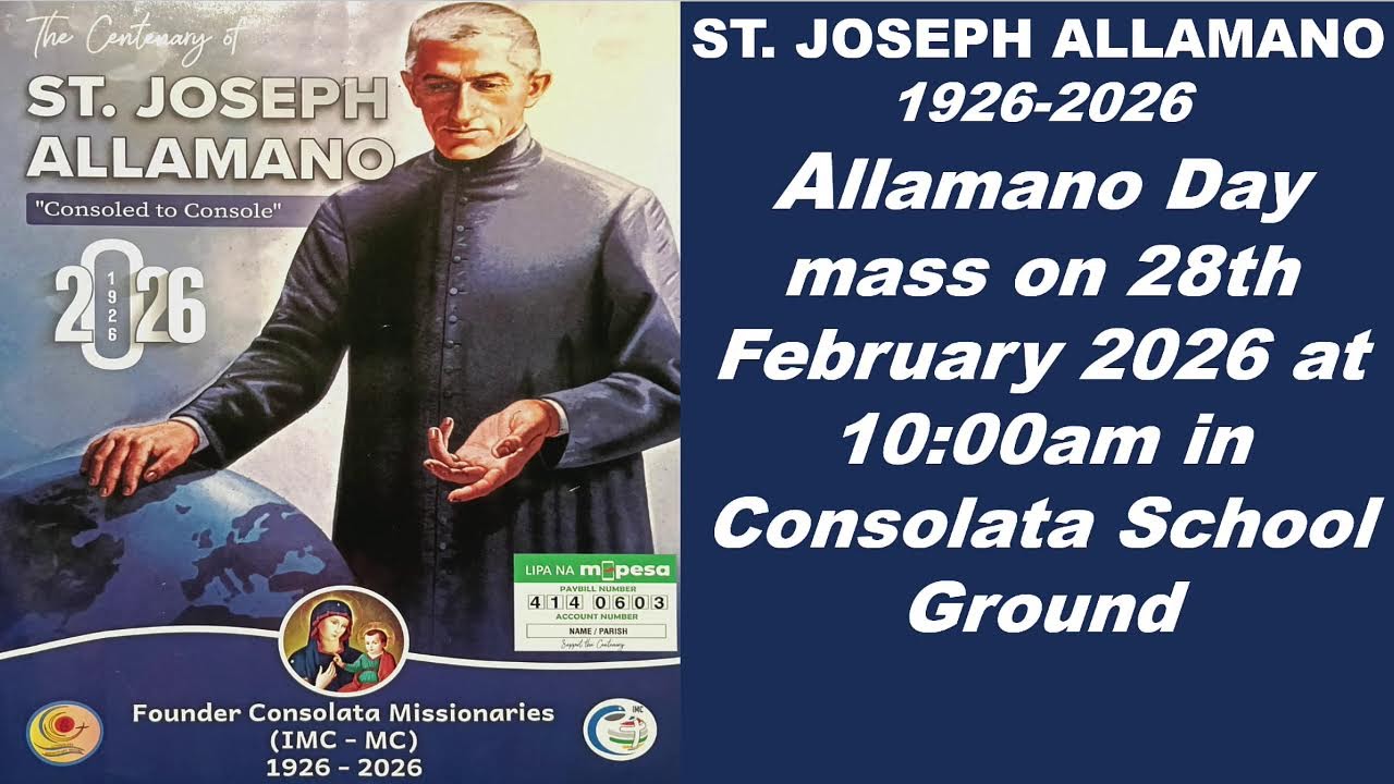 Consolata Shrine Live  22/02/2026  1:00 PM,  6th Sunday of Lent Year A