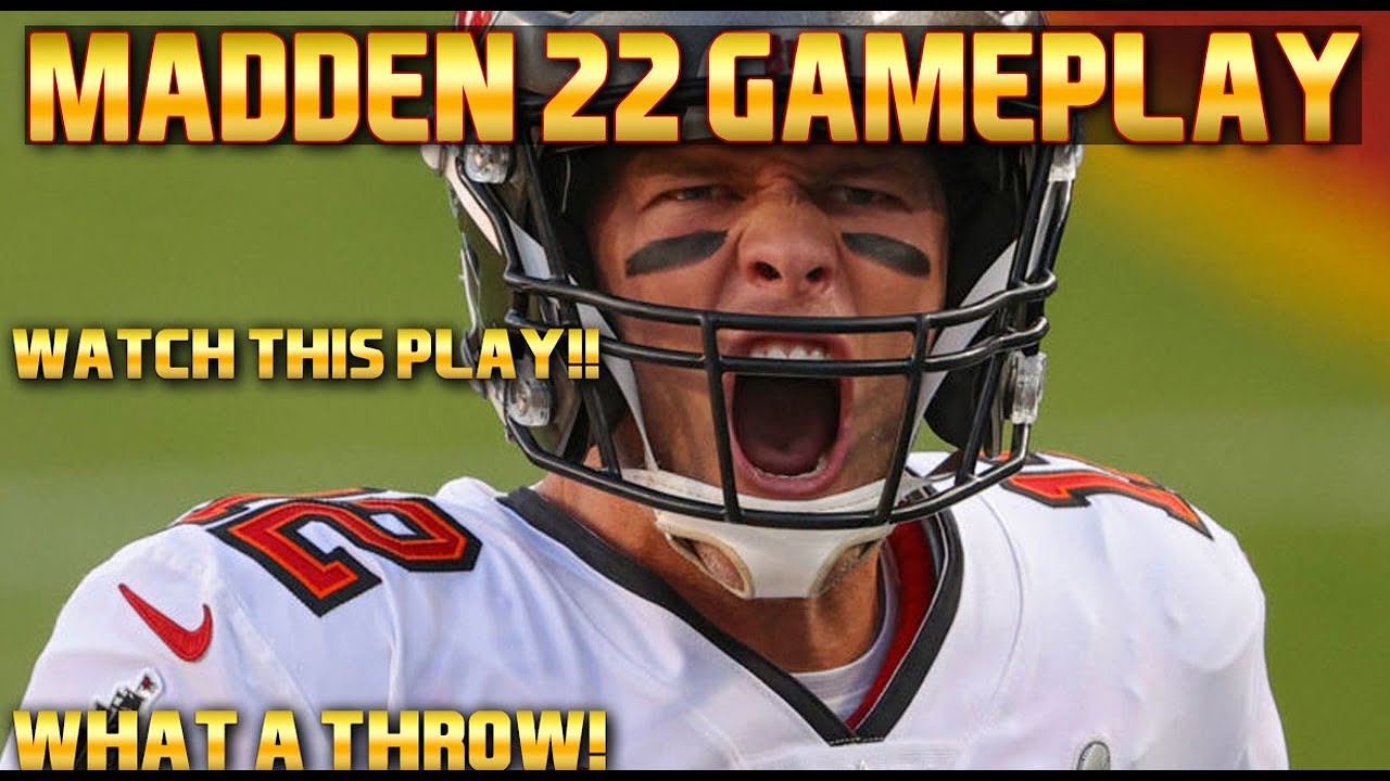 MADDEN 22 Gameplay (PLAY) Tom Brady TD Pass! Thoughts? lol