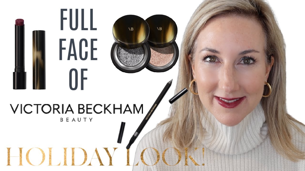 FULL FACE of VICTORIA BECKHAM BEAUTY|  SOFT GLAM  ✨FESTIVE HOLIDAY ✨ LOOK!