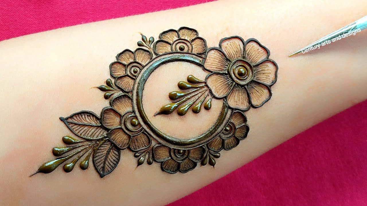 Very beautiful stylish front hand mehndi design | easy simple mehndi | mehndi ka design | mehndi.