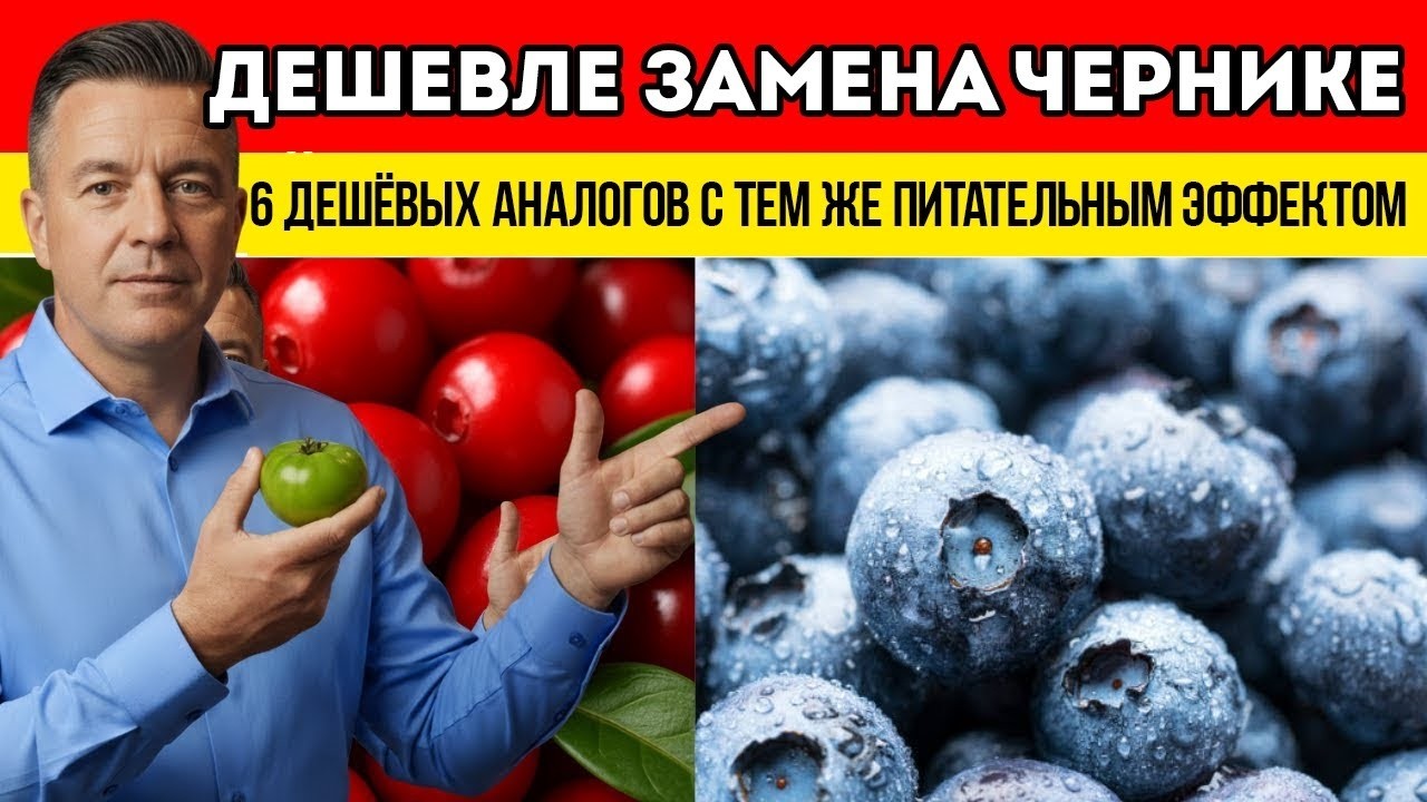 6 более дешёвых заменителей клюквы, которые дают те же СУПЕРПОЛЕЗНЫЕ эффекты!