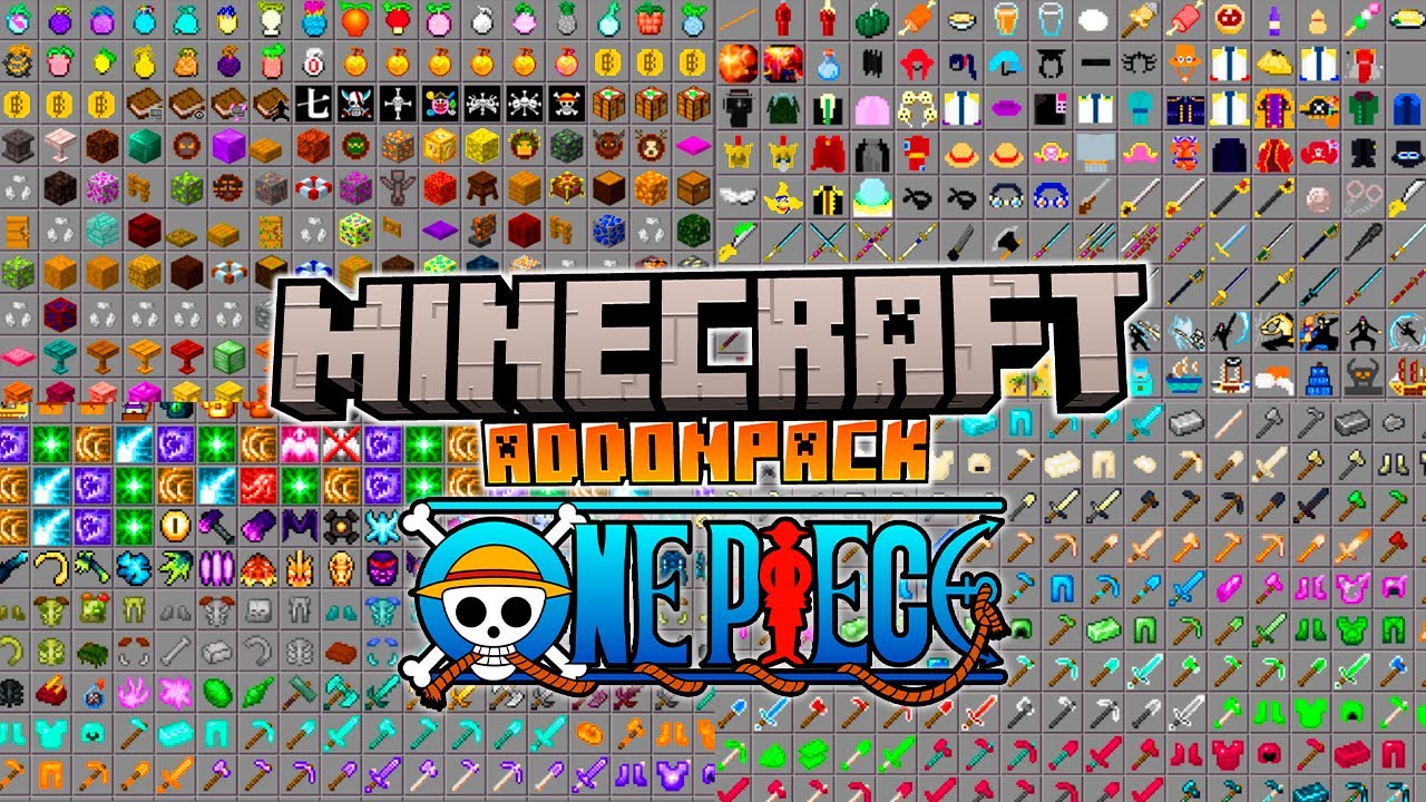 SAIU NOVA AddonPACK One Piece ASA 76.0 para Minecraft PE 1.21.132+ COM VARIAS ADDONS
