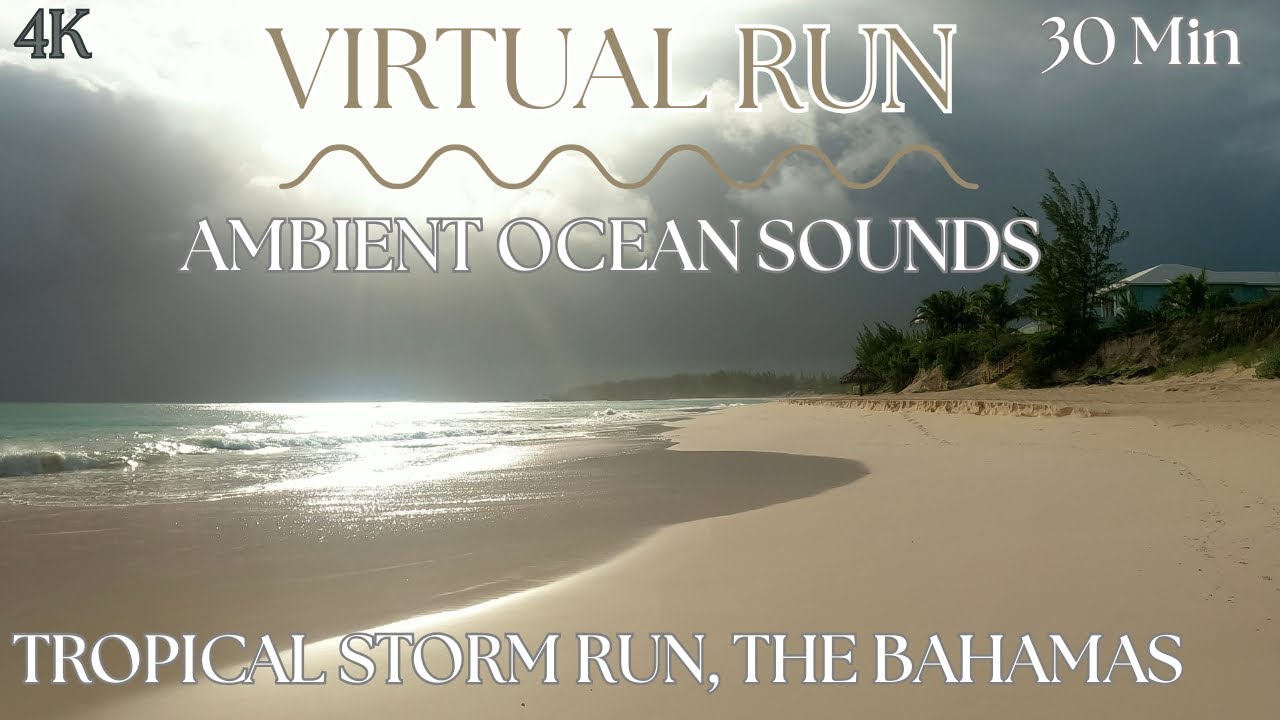 30 Min Virtual Treadmill Workout | Tropical Storm Imelda | in The Bahamas