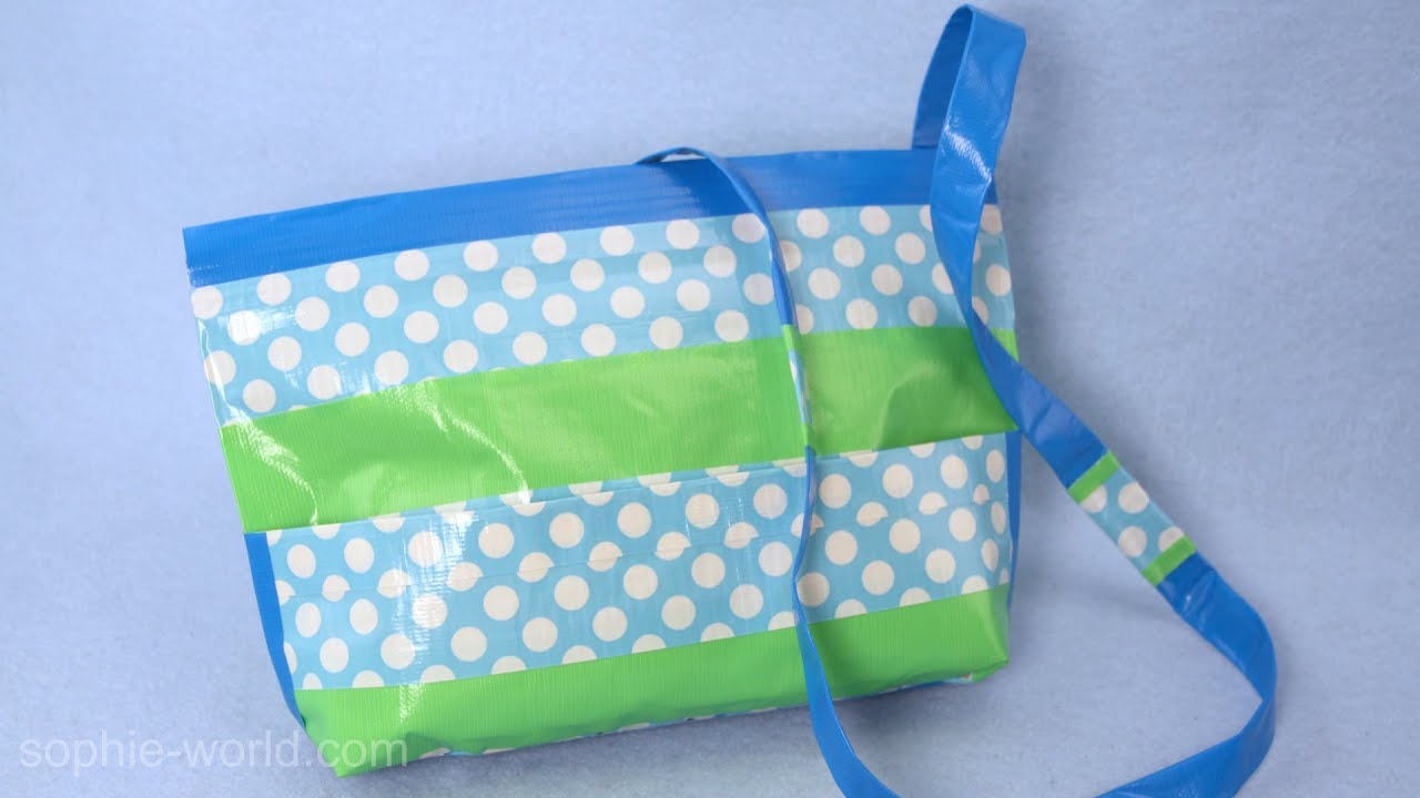 A Duct Tape Bag Made from a Ziploc - Watch Sophie on ABC10 Sac & Co | Sophie's World
