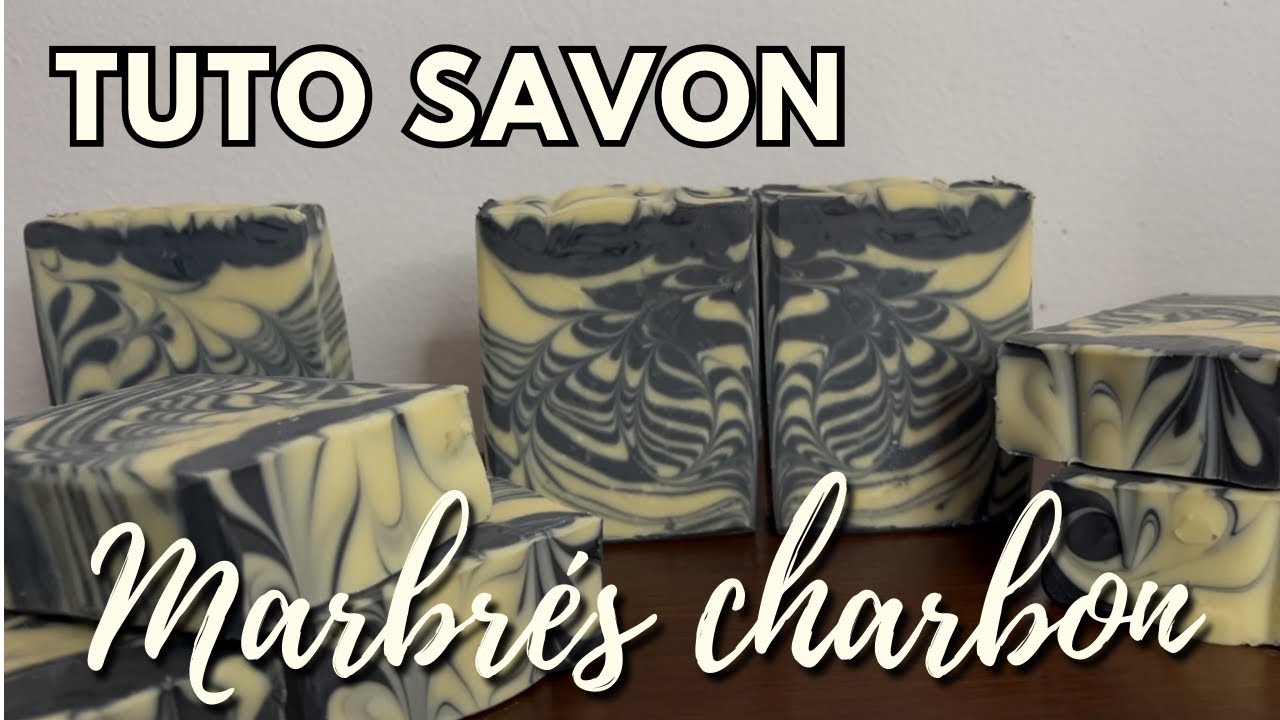 TUTO - Savons marbrés charbon