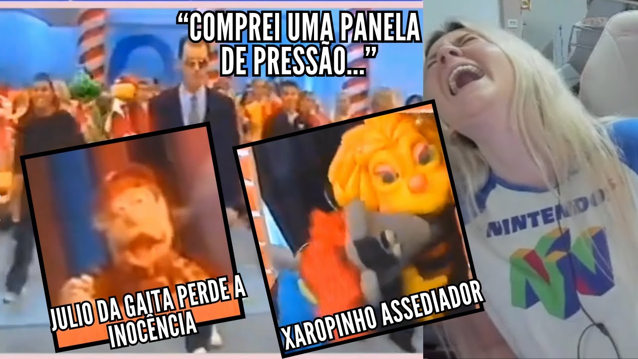 STREAMER CHORA DE RIR COM PROGRAMA DOS ANOS 90 - REACT DA @nostal_gi