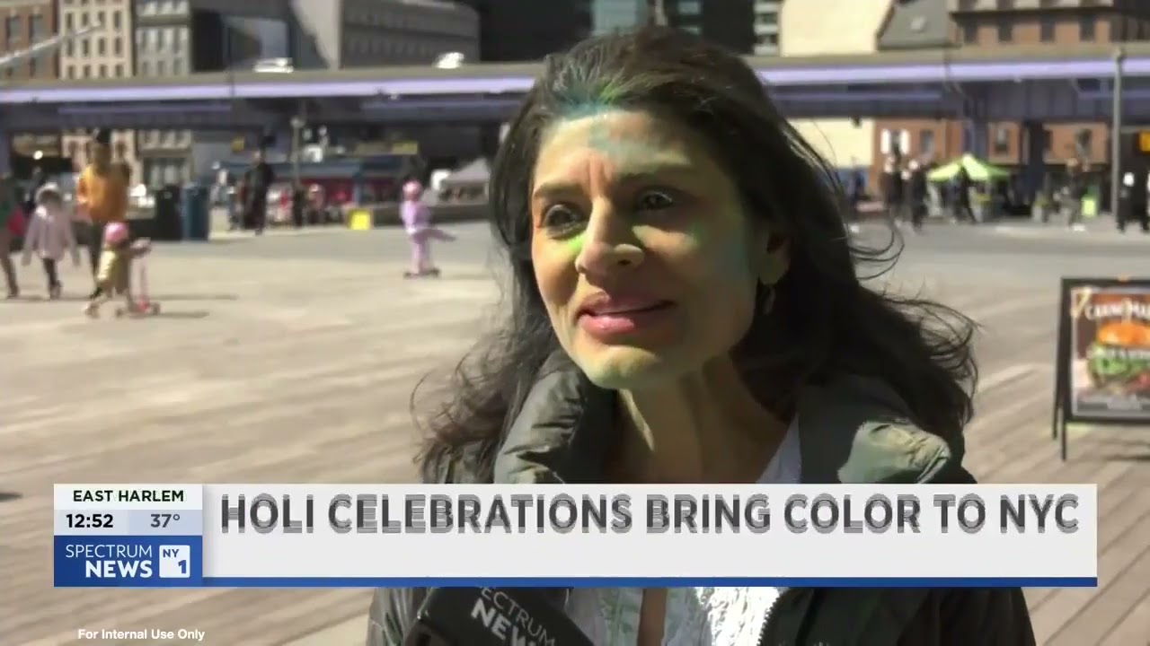 NY1 Seaport Holi - The Culture Tree