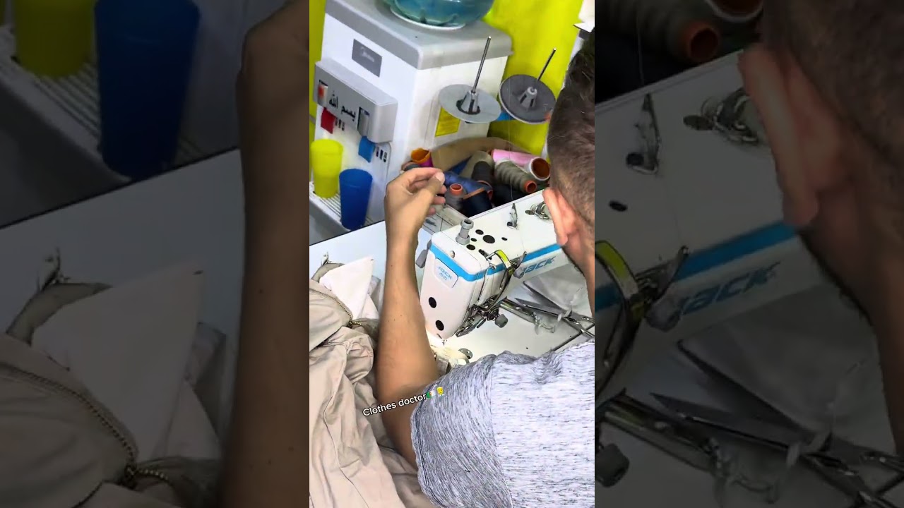  طريقة إصلاح وخياطة سروال ممزق من الحزء الأمامي Smart sewing legendary fix 