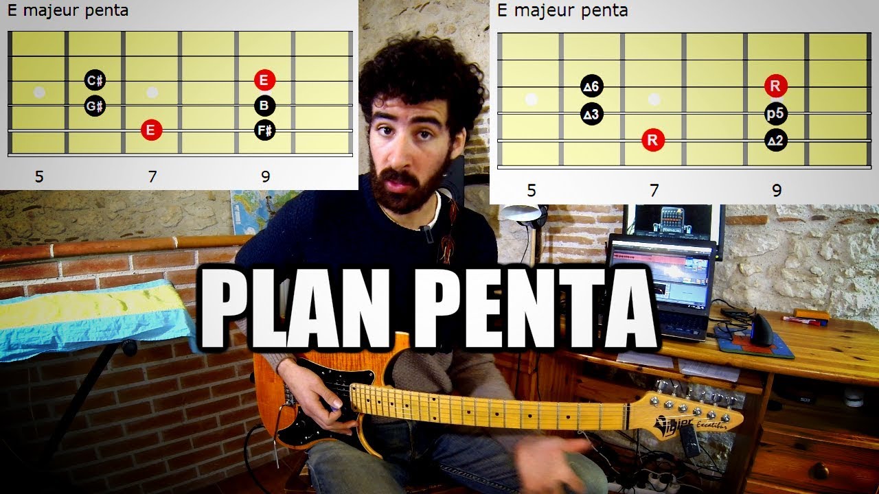 Mélangeons pentatoniques majeures et mineures dans un chouette plan