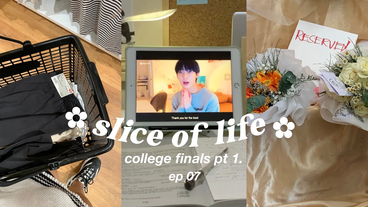 college finals vlog pt 1 ✿ bsa last term, art projects, productive days, studying, etc (philippines)