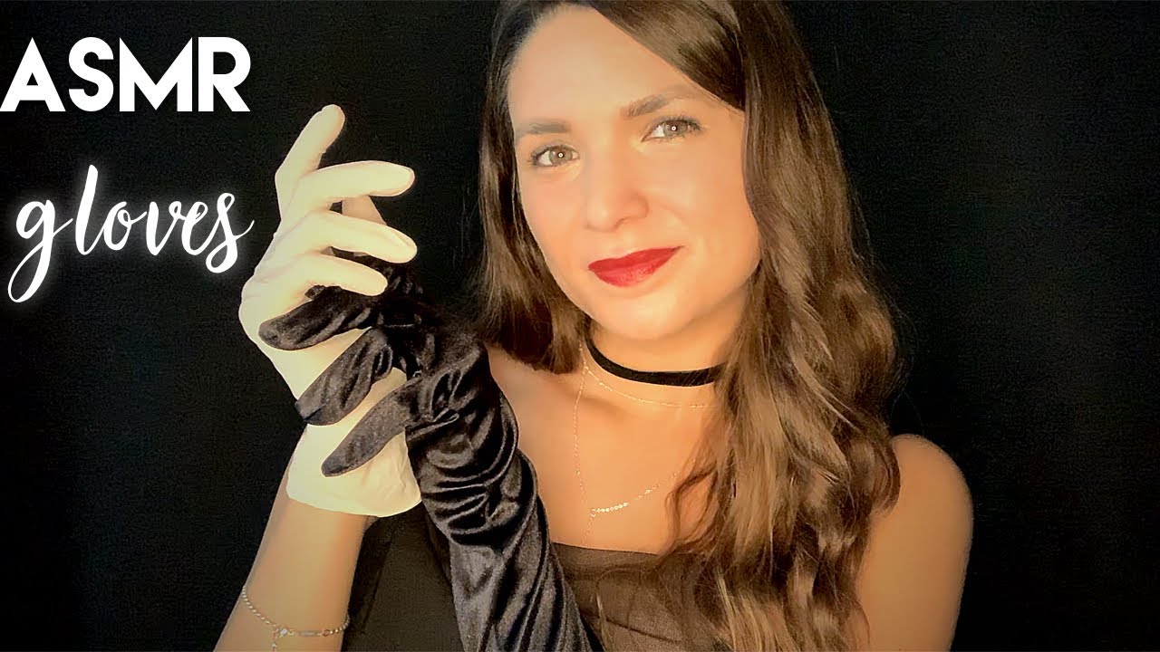 ASMR Presenting Various Gloves (Fabric Sounds, Mic Scratching, Hand Movements)