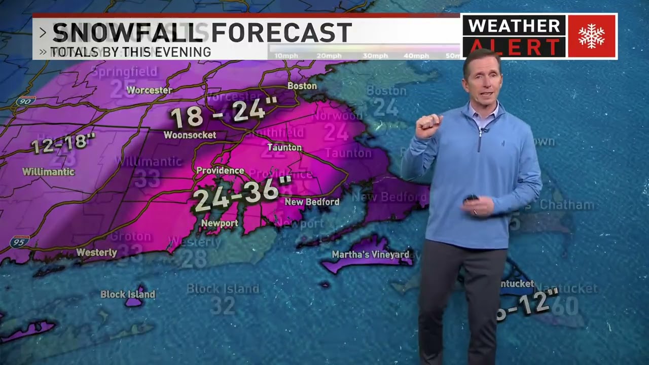 Snow ends late evening leaving behind brisk wind
