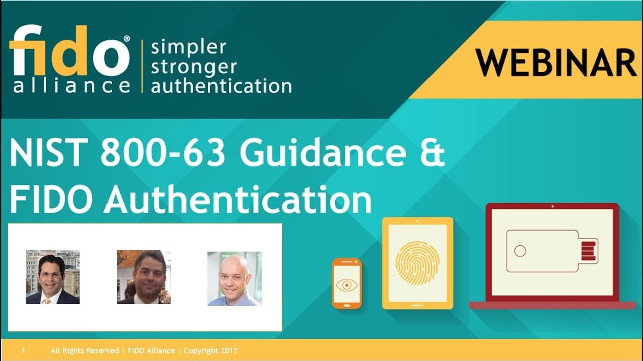 NIST 800-63 Guidance & FIDO Authentication