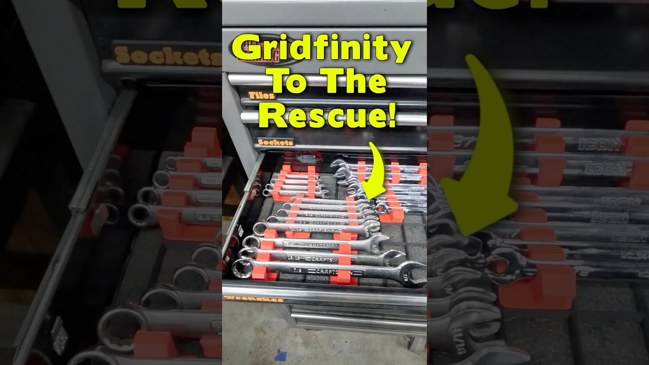 3D-печать спасла мой ящик с гаечными ключами! #3dprinting #gridfinity #makingstuff