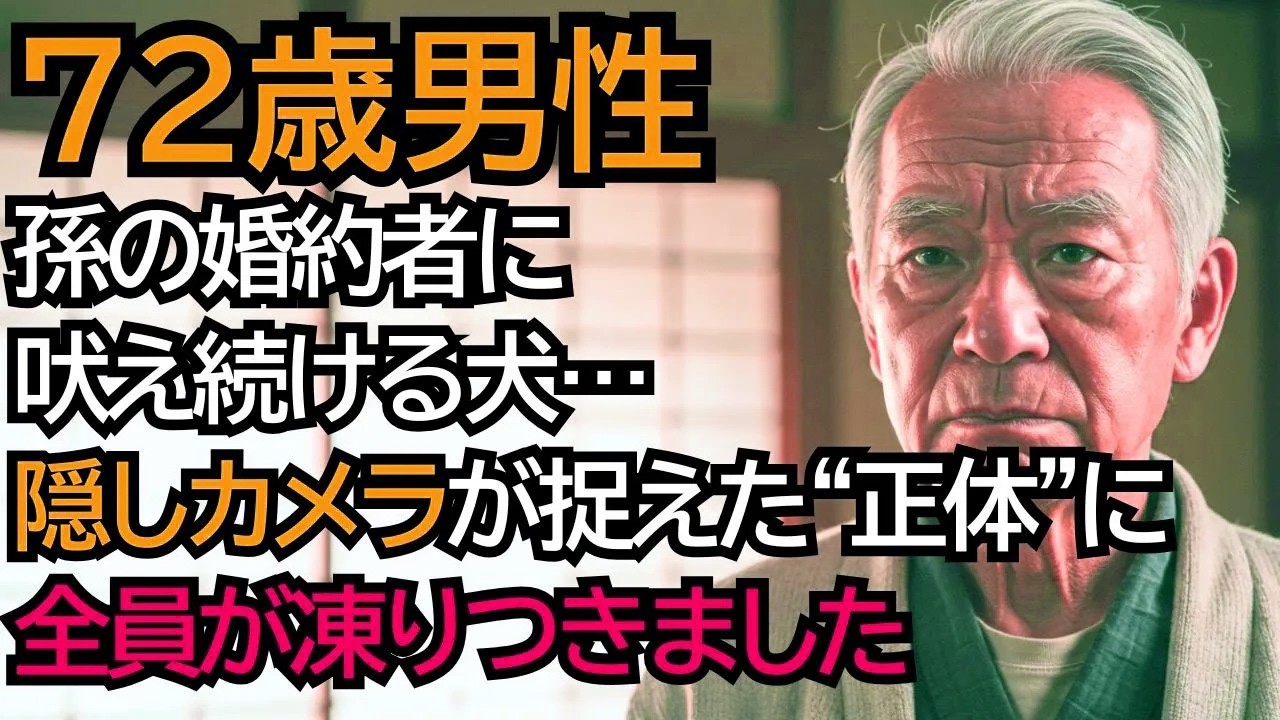 孫の婚約者に向かってずっと吠え続ける犬。おじいさんはこっそりカメラを設置し、恐るべき真実が明らかになりました