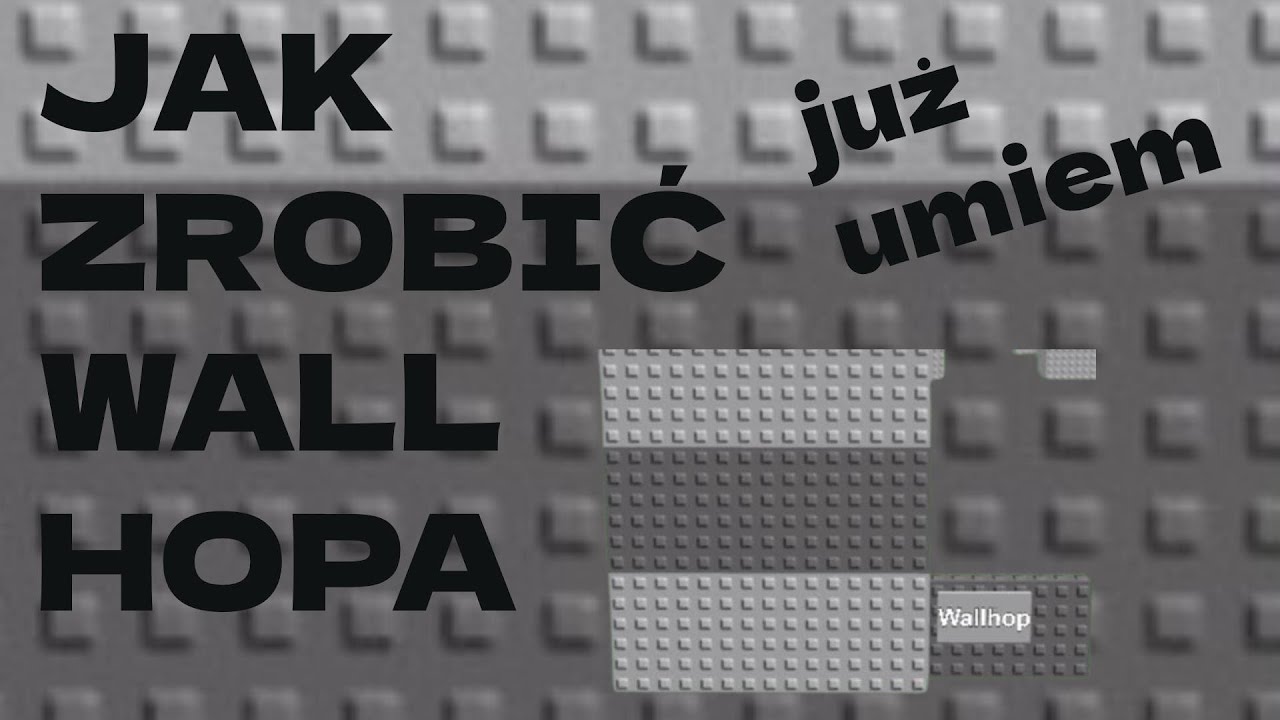 jak zrobić wall hop w roblox ? Szybko cię nauczę.