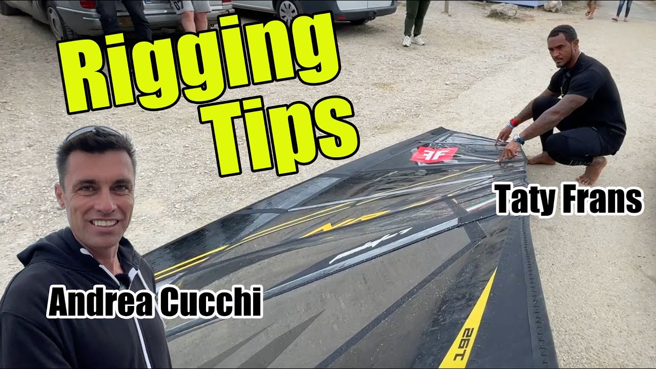 Rigging a NEW sail - Andrea Cucchi & Taty Frans