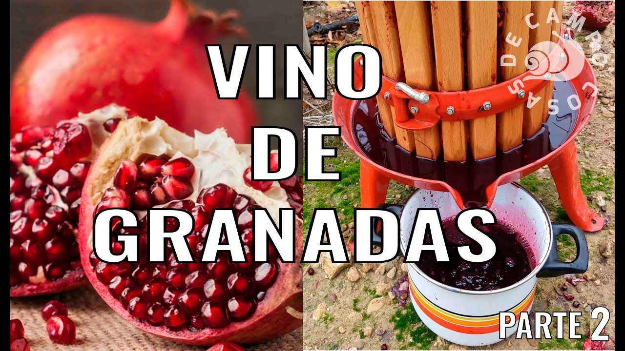 Como Hacer Vino de granada Casero, Parte 2.
