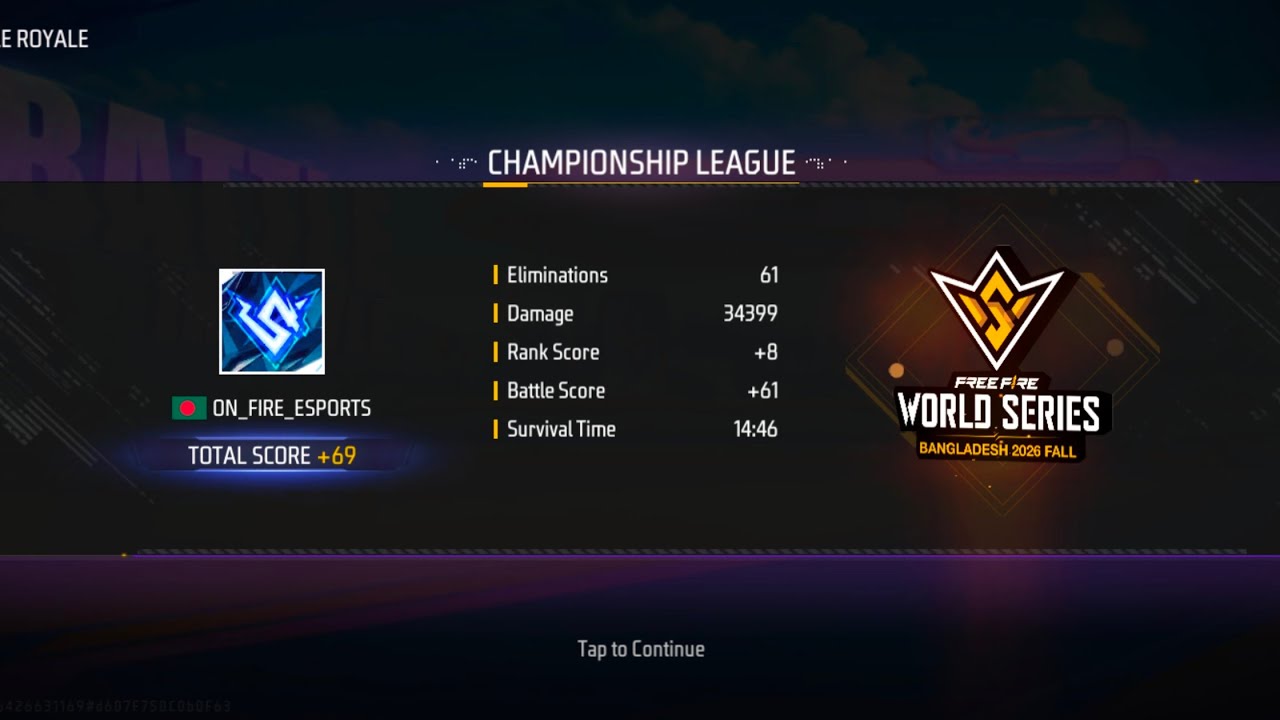 61 KILL IN FFWS BD FALL 2026 | CAPTAIN POV | TEAM ON FIRE ESPORTS | IQOO Z9 TURBO 