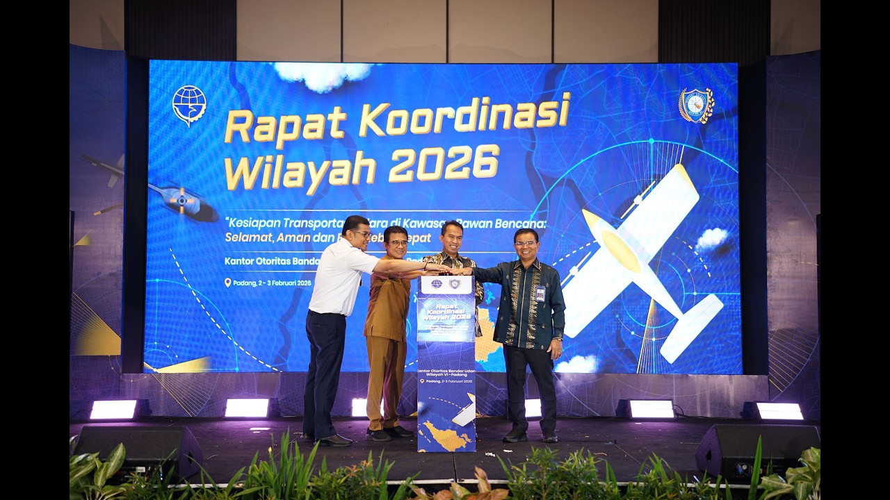 RAPAT KOORDINASI WILAYAH 2026 KANTOR OTORITAS BANDAR UDARA WILAYAH VI PADANG