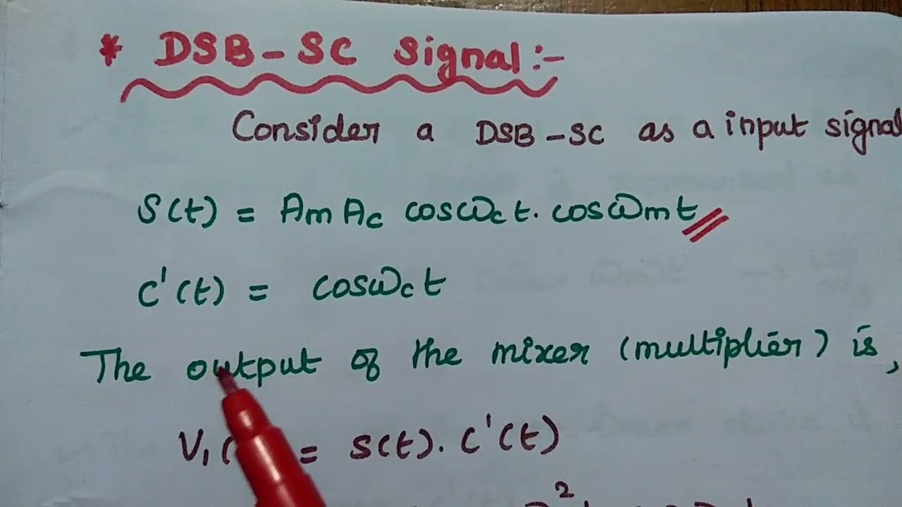 Synchronous Detector - AM Demodulator - Operation