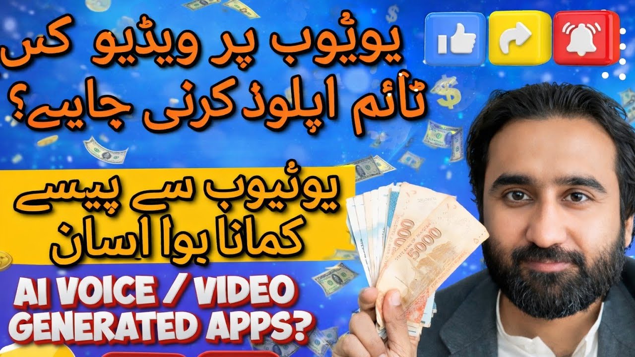 AI Voice Apps Se Professional Voice Kaise Banayein? | AI Videos Upload Time & Strategy