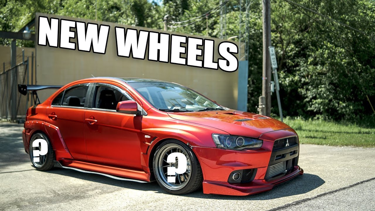 NEW WHEELS FOR THE EVO X!