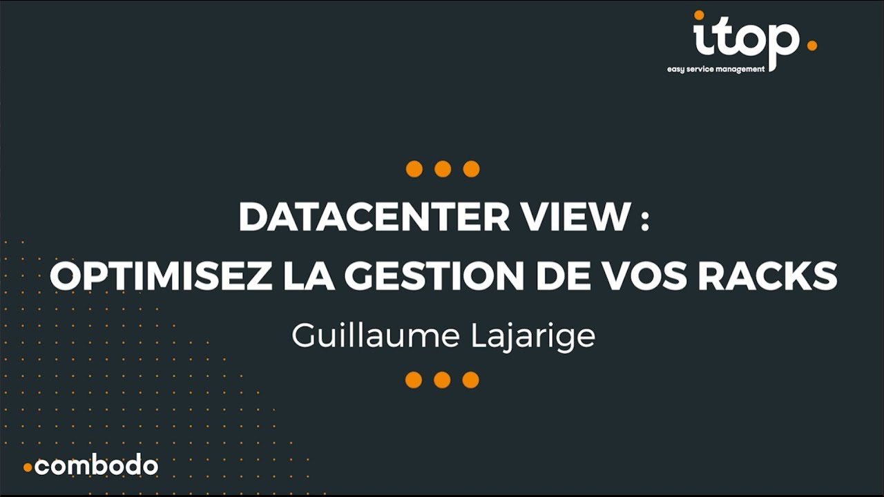 Rencontres iTop Communauté 2023 - Optimisez la gestion de vos racks