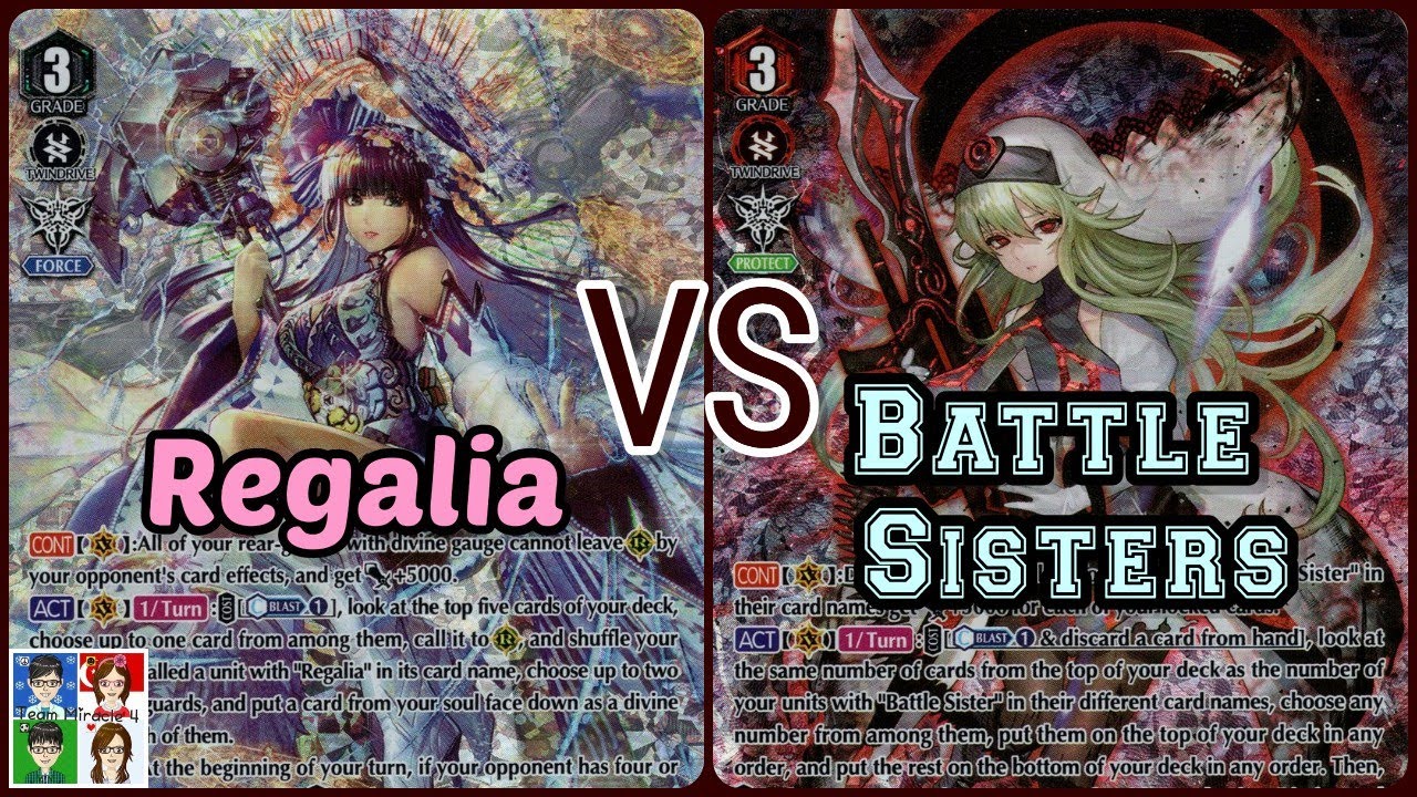 Regalia VS Battle Sisters | Cardfight Vanguard V Premium Single Round: Genesis VS Oracle Think Tank