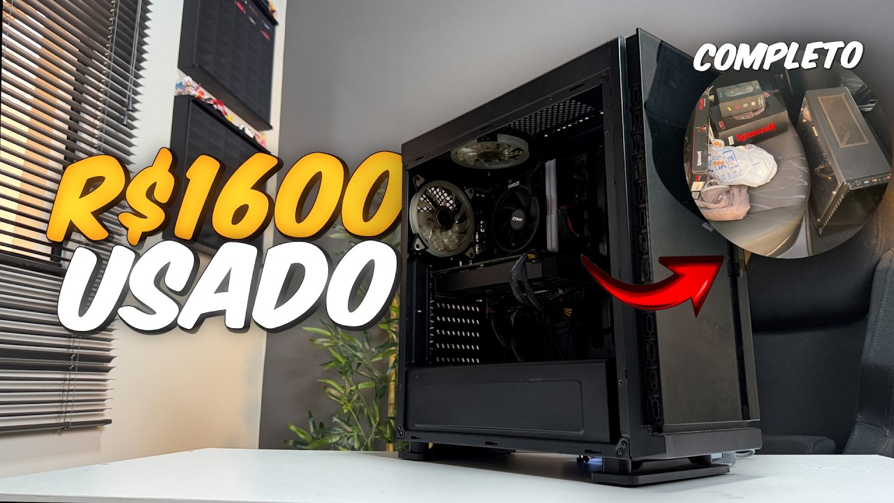 ELE COMPROU ESSE PC USADO POR 1600 REAIS COMPLETO, VALEU A POE
