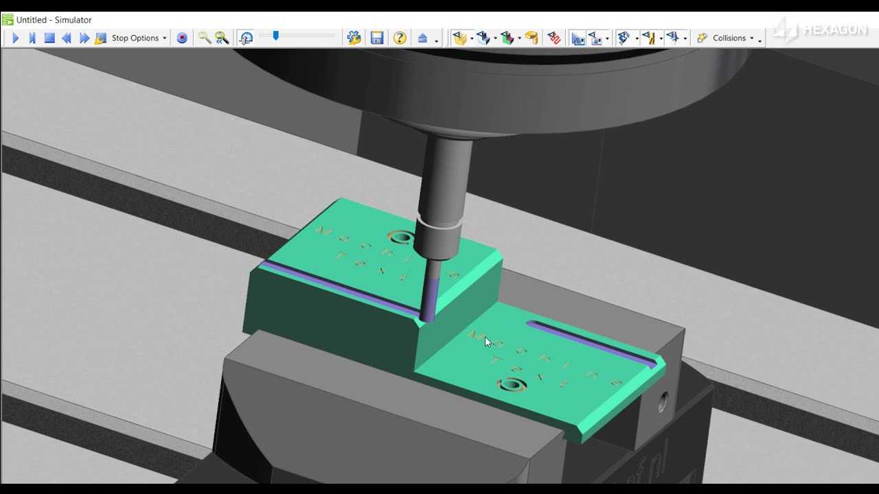 Text Mill and Slot Cycles - Approach At Clearance added | EDGECAM 2022