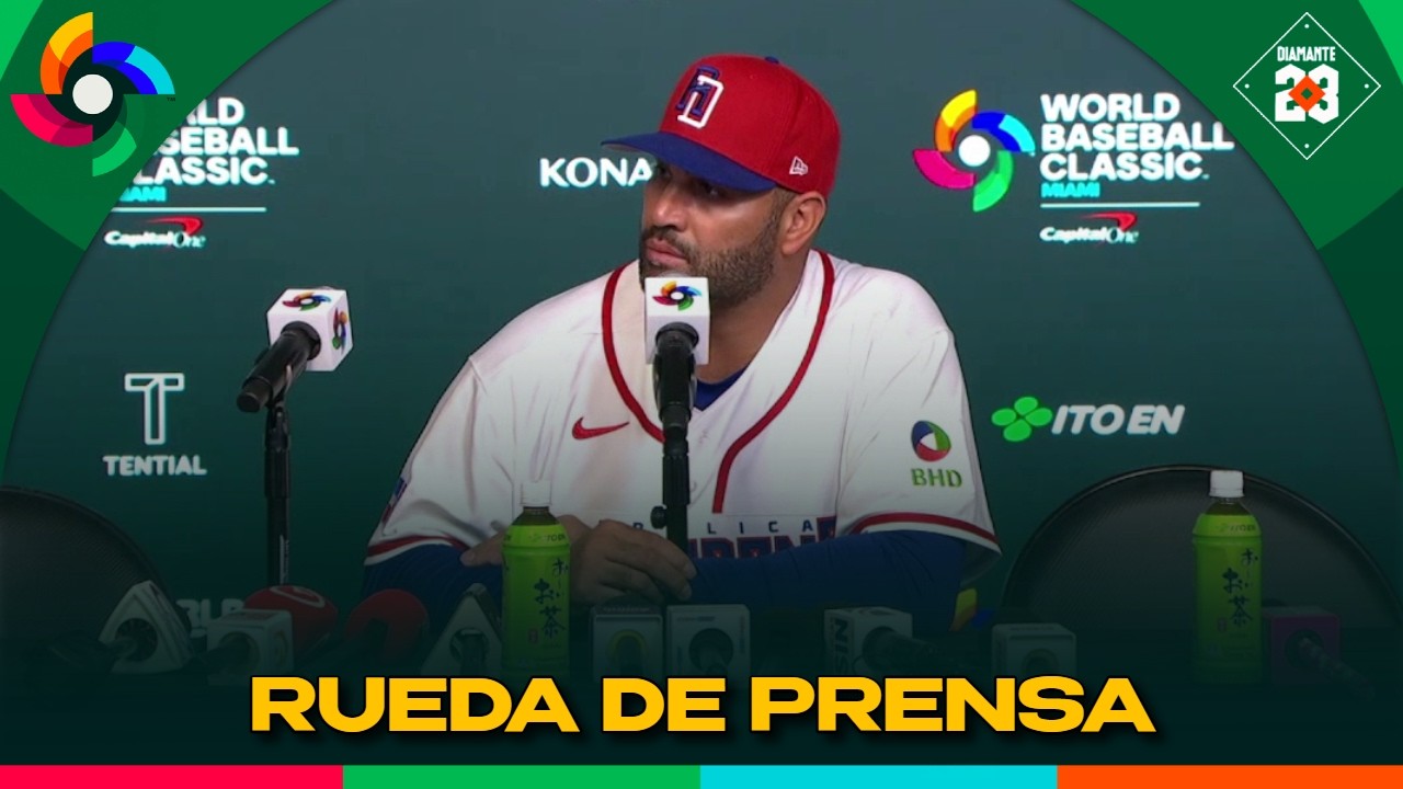DOMINICANA Rueda de prensa Albert Pujols victoria ante Países Bajos Clásico Mundial | DIAMANTE 23