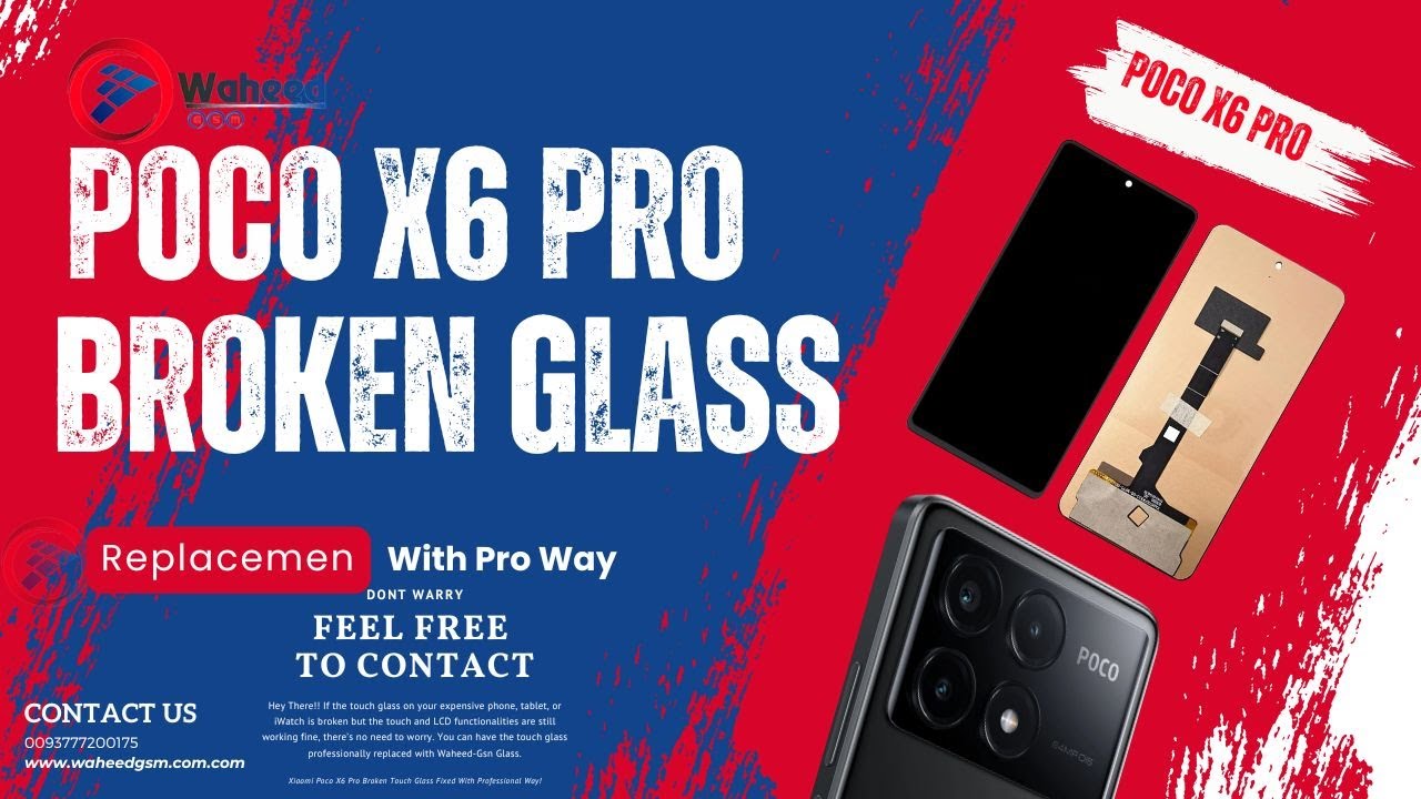 Xiaomi Poco X6 Pro Broken Touch Glass Fixed With Professional Way!! #PocoX6  Pro Broken Touch Repair