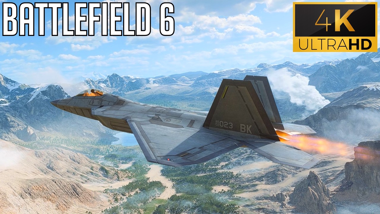 Battlefield 6 - F22 Raptor Jet Gameplay [4K OVERKILL]
